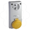 Imagem de Unika interlocked socket - 16 A - 2P + E - 100...130 V AC - IP65 - panel