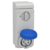 Imagem de Unika interlocked socket - 32 A - 2P + E - 200...250 V AC - IP65 - wall