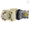 Imagem de Botao de pressao iluminado amarelo o 30 – mola encastrada – 24 v – 1 oc