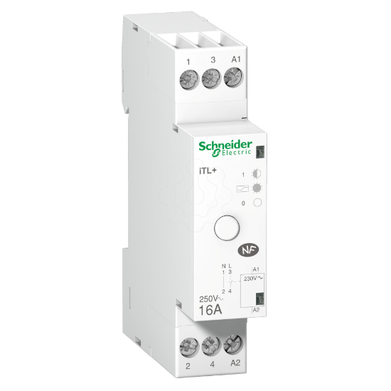Imagem de impulse relay iTL+ - 1P+N - 1NO - 16A - coil 230 VAC 50Hz