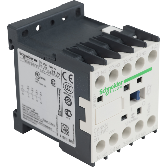 Imagem de Contactor auxiliar TeSys CA4K - 4NA 24VCC baixo consumo