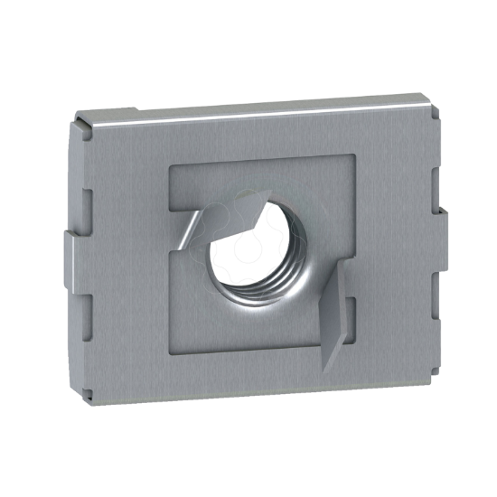 Imagem de notched clamp nut M6 - for fixing mounting plate and rail on pre-drilled upright