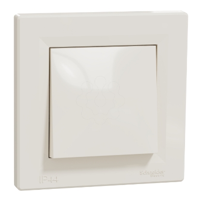 Mostrar detalhes para Asfora - Interruptor unipolar - 10A - IP44 - Creme Imagem de Asfora - Interruptor unipolar - 10A - IP44 - Creme