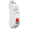 Imagem de Botao cinzento de pressao simples Acti9 iPB 1NF - luz ind. vermelha 12-48Vca/cc