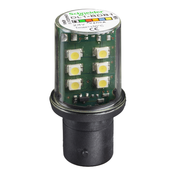 Imagem de Lampada led branco para sinalizacao - ba 15d - 24 v