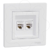 Imagem de Asfora - Tomada RJ45 dupla categoria 5e UTP - Branco