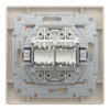 Imagem de Asfora - Tomada RJ45 dupla categoria 5e UTP - Creme