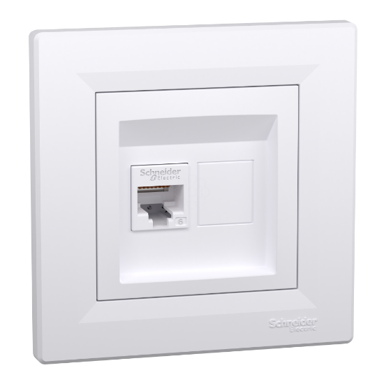 Imagem de Asfora - Tomada RJ45 categoria 6 UTP - Branco