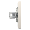 Imagem de Asfora - Tomada RJ45 dupla categoria 6 UTP - Creme