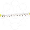 Imagem de Acti 9 - comb busbar - 3L+N balanced - 18 mm pitch - 18 modules - 100 A