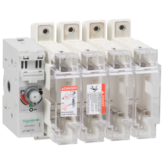 Imagem de interruptor seccionador para fusiveis TeSys GS2Q - 4P 400A tamanho 2 esquerdo