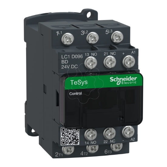 Imagem de Contactor TeSys D   3P3 NA   AC 3   = 440 V 9 A   24 V CC bobina