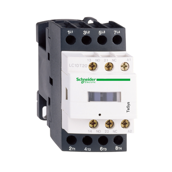 Imagem de Contactor Tesys D   4P2 NA + 2 NF   AC 1   = 440 V 20 A   24 V CC bobina