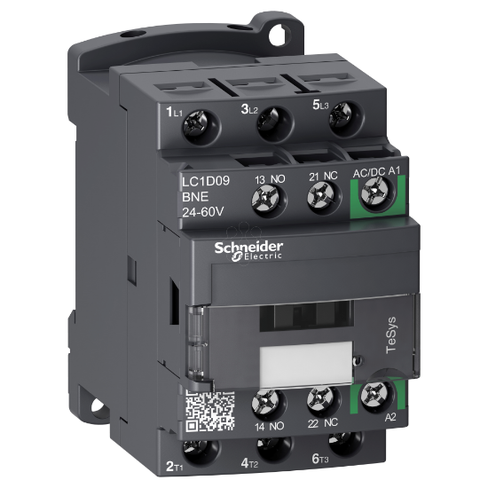 Imagem de TeSys D contactor 3P 9A AC-3 up to 440V coil 24-60V AC/DC