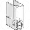 Imagem de TeSys F - terminal shroud for contactor 2P/3P