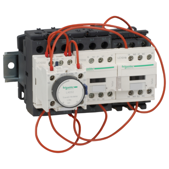 Imagem de Arrancador estrela triangulo Tesys D   3 x 3P 3 NA   32 A   230 V CA bobina