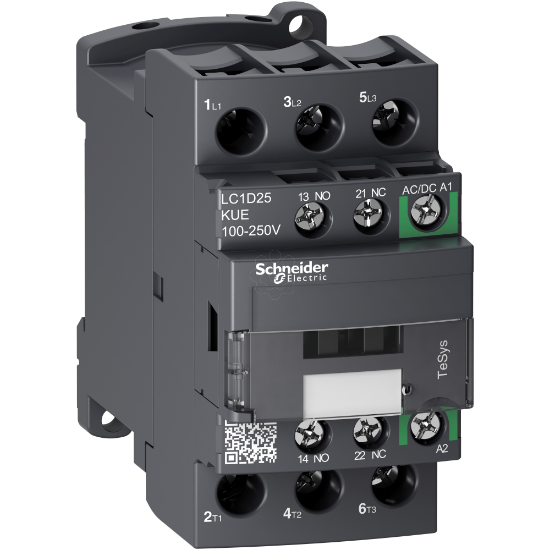 Imagem de TeSys D contactor 3P 25A AC-3 up to 440V coil 100-250V AC/DC