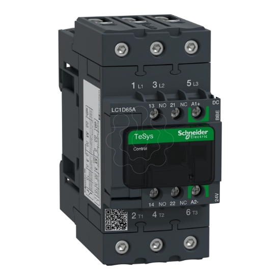 Imagem de TeSys D contactor 3P 65A AC-3 up to 440V coil 24V DC EverLink