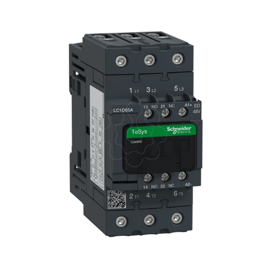 Imagem de Contactor Tesys D   3P3 NA   AC 3   = 440 V 65 A   48 V CC bobina standard
