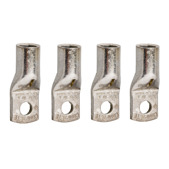 Imagem de 4 terminais CU 185mm2 + separador de fases NSX100/250 INV/INS