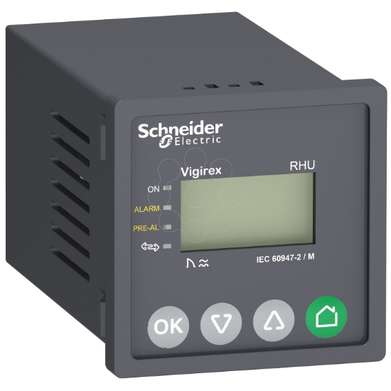 Imagem de residual current protection relay Vigirex RHUs 30 mA to 30 A 220/240 VAC 50/60Hz without communication front panel mounting
