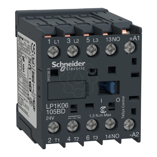 Imagem de Contactor TeSys K   3P3 NA   AC 3   = 440 V 9 A   24 V bobina CC