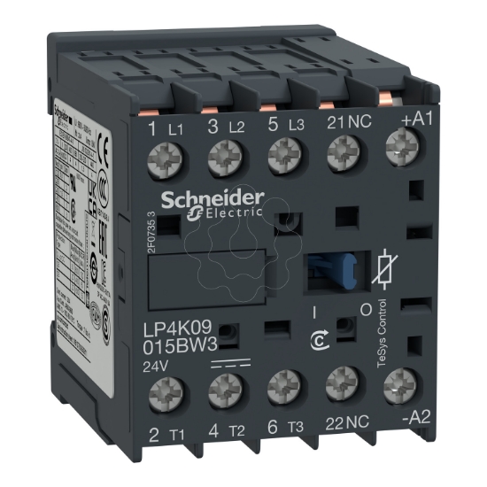 Imagem de Contactor TeSys K   3P3 NA   AC 3   = 440 V 12 A   24 V bobina CC