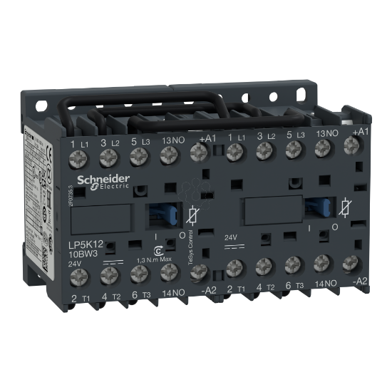 Imagem de Inversor Tesys K   3P3 NA   AC 3   = 440 V 12 A   24 V bobina CC