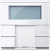 Imagem de Push button 2 gng plus with room temp. ctrl unit active white glossy System M