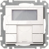 Imagem de Push button 2 gng plus with room temp. ctrl unit active white glossy System M