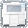 Imagem de Push button 2 gng plus with room temp. ctrl unit active white glossy System M