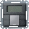 Imagem de Push button 2 gang plus with room temperature control unit anthracite System M