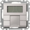 Imagem de Push button 2 gang plus with room temperature control unit aluminium System M