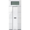 Imagem de Push button 4 gang plus with room temp. ctrl unit polar white glossy System M