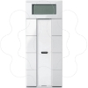 Imagem de Push button 4 gang plus with room temp. ctrl unit polar white glossy System M