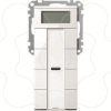 Imagem de Push button 4 gang plus with room temp. ctrl unit polar white glossy System M