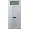 Imagem de Push button 4 gang plus with room temperature control unit aluminium System M