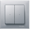 Imagem de M-Elegance - Tecla dupla - Wiser - Aluminio