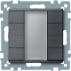 Imagem de Push button 4 gang plus anthracite System M