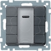 Imagem de Push button 4 gang plus with IR receiver anthracite System M