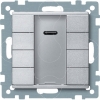 Imagem de Push button 4 gang plus with IR receiver aluminium System M
