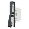 Imagem de Mureva Styl - Comutador de escada duplo - encastrar/saliente - IP55 - 16A - Cinzento