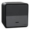 Imagem de Comutador de escada monobloco Mureva Styl saliente luminoso IP55 16A Cinzento