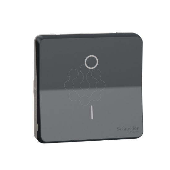 Imagem de Mureva Styl - Interruptor bipolar - encastrar/saliente - IP55 - 16A - Cinzento