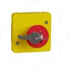 Imagem de Mureva Styl - Interruptor de emergencia chave - encastrar/saliente - IP55 - 3A - Amarelo