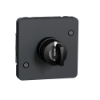 Imagem de Mureva Styl - Interruptor chave 3 posicoes - encastrar/saliente - IP55 - 3A - Cinzento