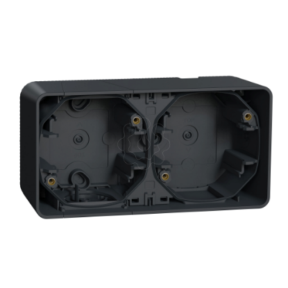 Mostrar detalhes para Caixa de superficie horizontal 2 elem. Mureva styl IP55 Cinzento Imagem de Caixa de superficie horizontal 2 elem. Mureva styl IP55 Cinzento