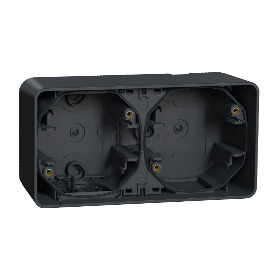 Imagem de Caixa de superficie horizontal 2 elem. Mureva styl IP55 Cinzento