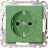 Imagem de M-Elegance - Tomada 2P+T com obturadores - 16A - Verde