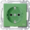 Imagem de M-Elegance - Tomada 2P+T com obturadores - 16A - Verde